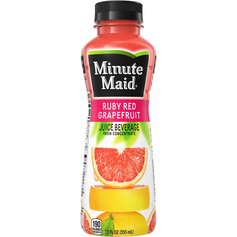 Minute Maid Ruby Red Grapefruit Plastic - 12 Oz. x 24