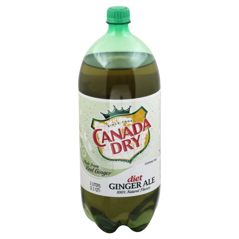 Canada Dry Diet Ginger Ale Plastic - 2 Lt. x 8