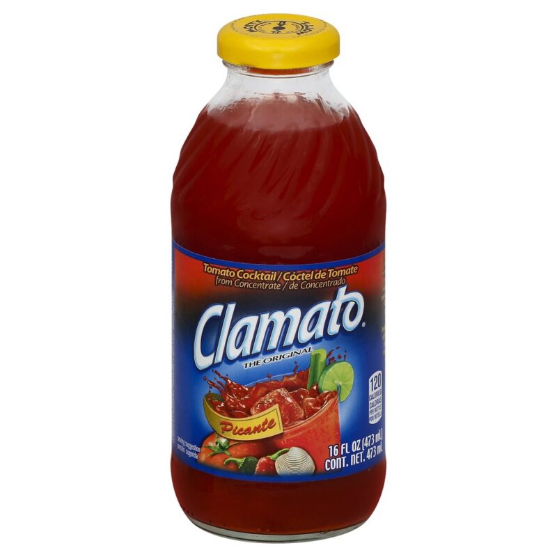 Clamato Mexican Glass - 16 Oz. x 12