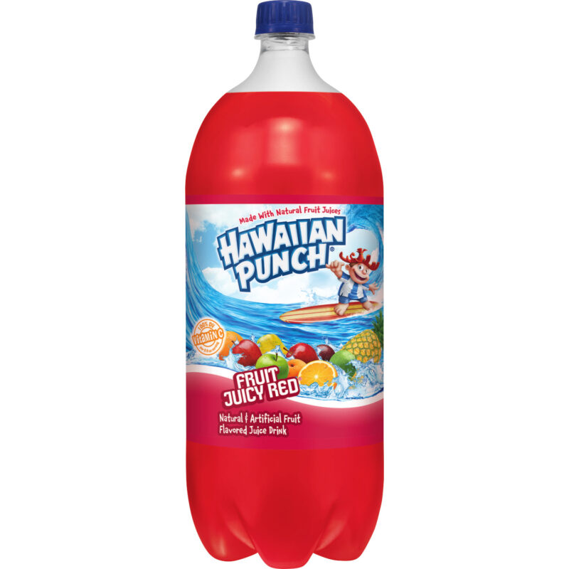 Hawaiian Punch Fruit Juicy Red Plastic - 2 Lt. x 8