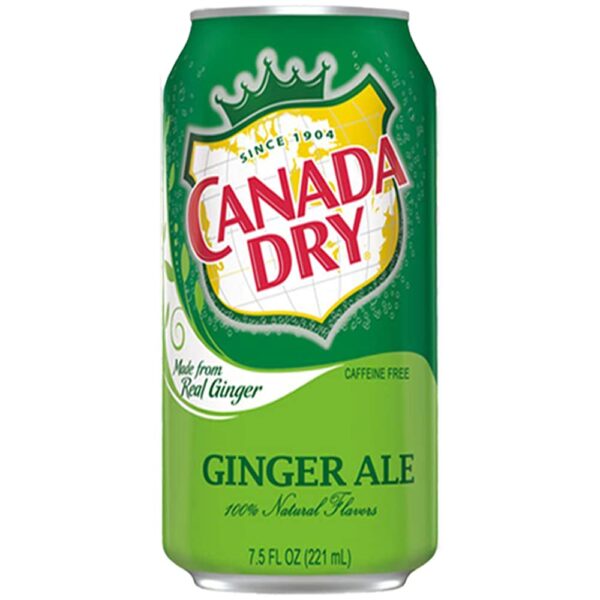 Canada Dry Ginger Ale Slim Can - 7.5 Oz. 4 x 6