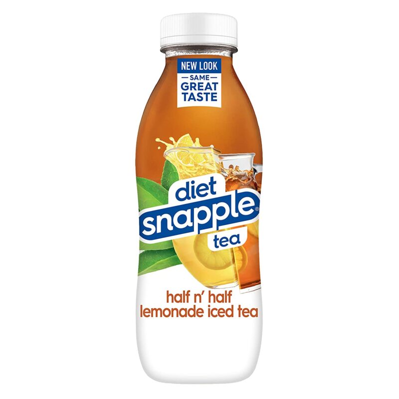 Snapple Half 'n Half Lemonade Iced Tea Diet Plastic 16 Oz. x 12