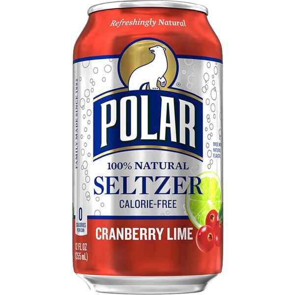 Polar Seltzer Cranberry Lime - 12 Oz. 2 x 12