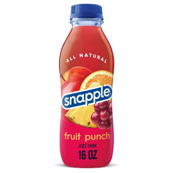 Snapple Fruit Punch Plastic 16 Oz. x 12