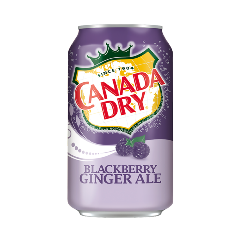 Canada Dry Ginger Ale Blackberry Can - 12 Oz. 2 x 12