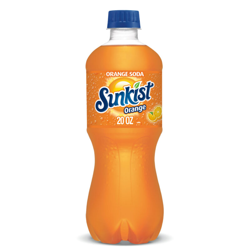 Sunkist Orange Soda Plastic - 20 Oz. x 24