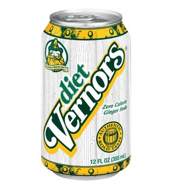 Vernors Ginger Ale Diet Soda Can - 12 Oz. 2 x 12