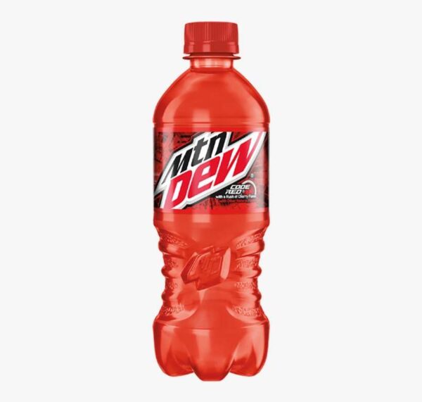 Mountain Dew Code Red Plastic - 20 Oz. x 24