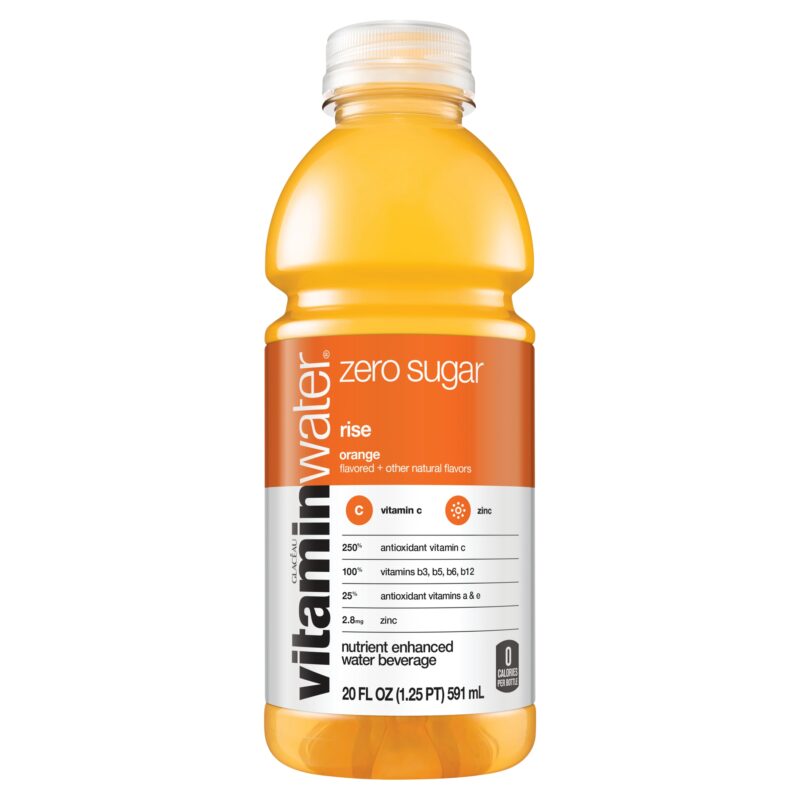 Vitaminwater Rise Orange Zero Sugar Plastic 20 Oz. x 12