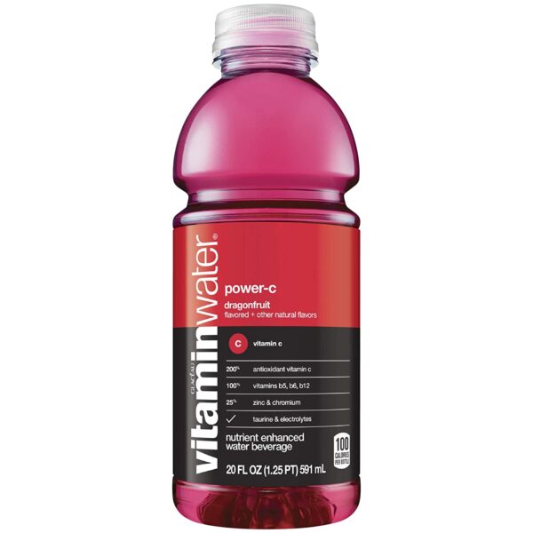 Vitaminwater Power-C Dragonfruit Plastic 20 Oz. x 12