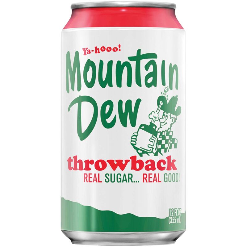 Mountain Dew Throwback Can 12 Oz. - 2 x 12