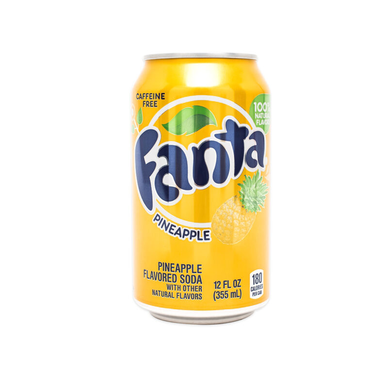 Fanta Pineapple Soda Can 12 Oz. 2 x 12