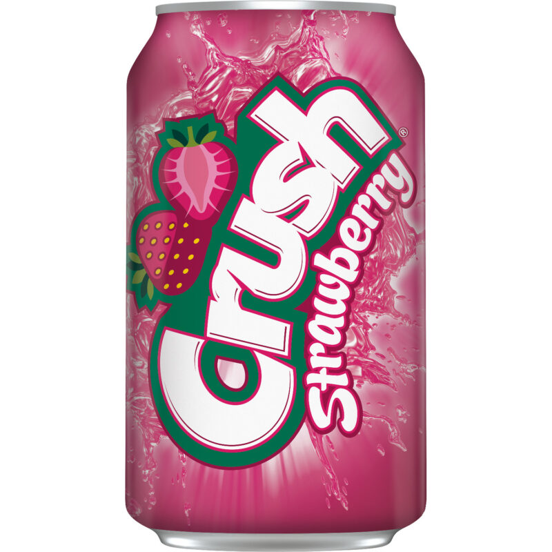 Crush Strawberry Can 12 Oz.- 2 x 12