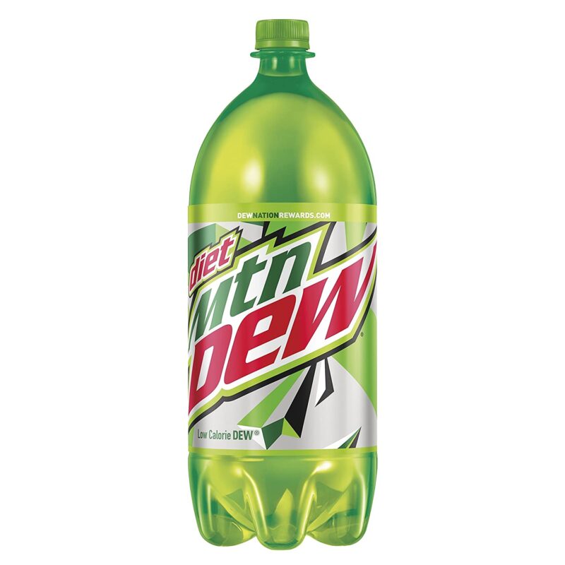 Mountain Dew Diet Plastic - 2 Lt. x 8