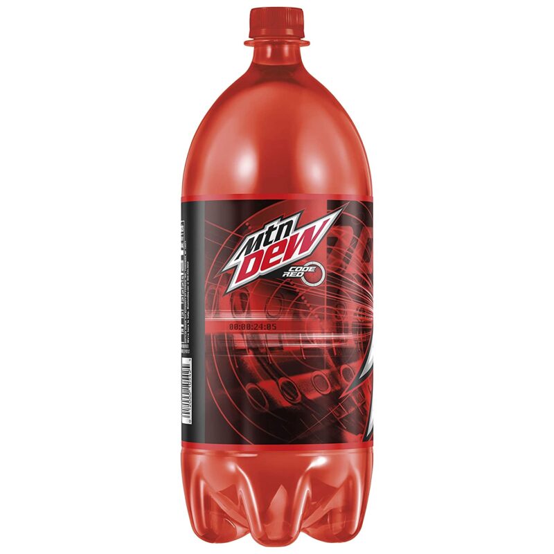 Mountain Dew Code Red Plastic - 2 Lt. x 8