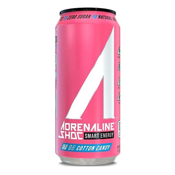 Adrenaline Shoc Cotton Candy - 16 Oz. x 12