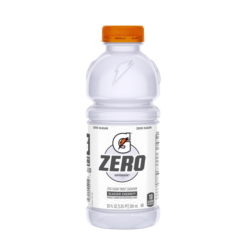 Gatorade Zero Glacier Cherry Plastic 20 Oz. x 24