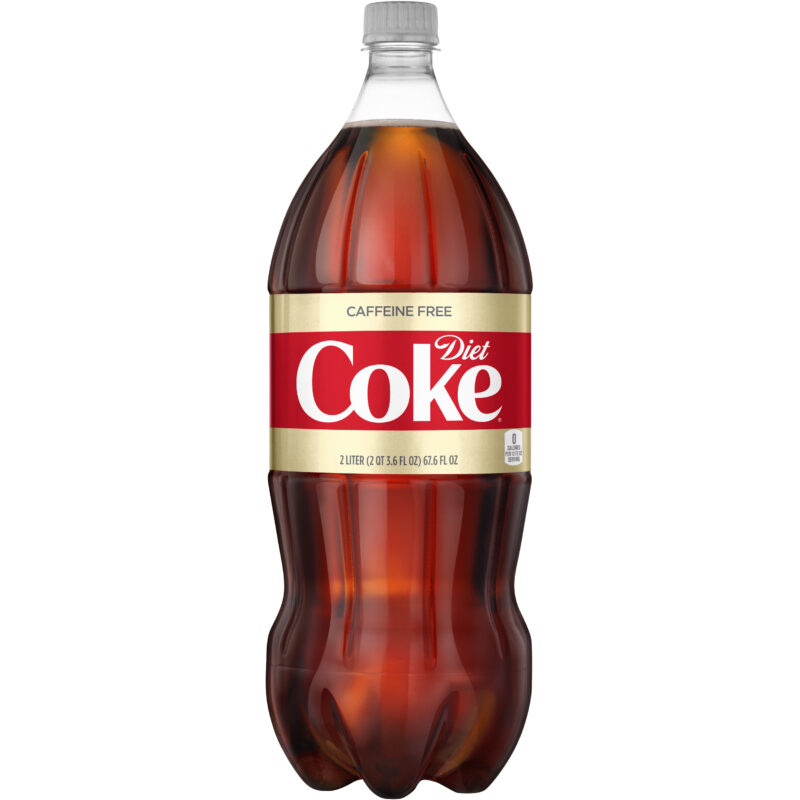 Coke Caffeine Free Diet Plastic 2 Lt. x 8